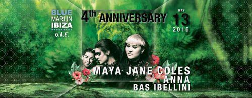 4TH ANNIVERSARY with Maya Jane Coles, Anna and Bas Ibellini