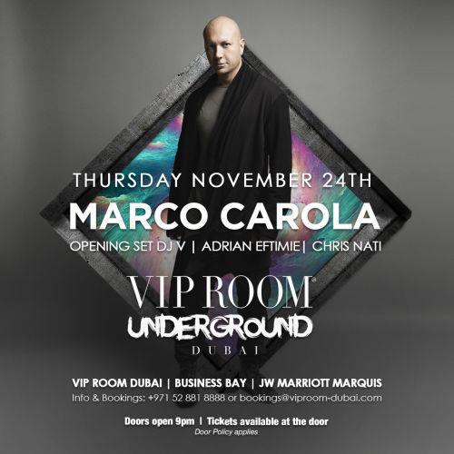 Marco Carola x Vip Room Underground