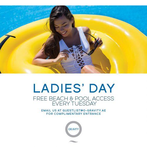 Zero Gravity Ladies' Day - Free pool & beach access!