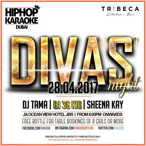 Hip Hop Karaoke Dubai: Divas Night - Friday April 28th