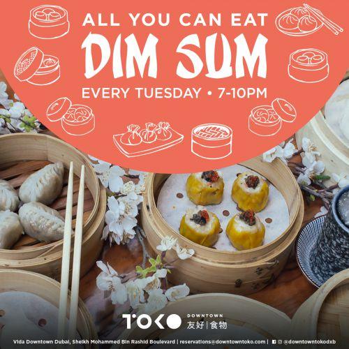 All You Can Eat Dim Sum 195 AED - Every Tuesday