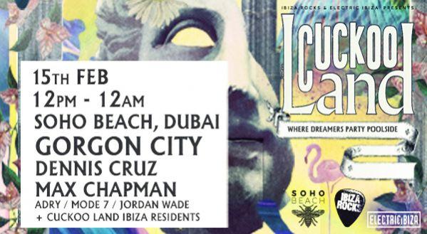 CUCKOO LAND POOL PARTY W/ GORGON CITY, DENNIS CRUZ, MAX CHAPMAN at Soho Beach