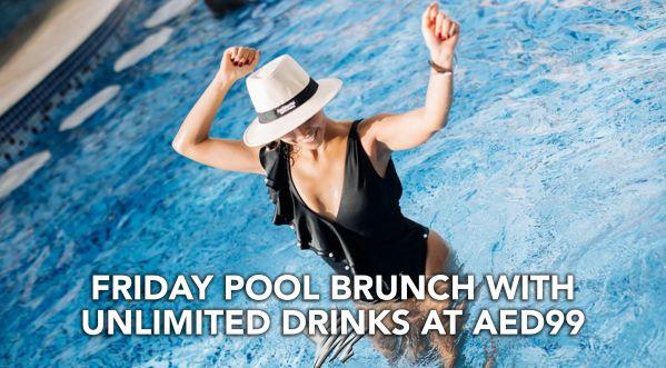ENJOY UNLIMITED DRINKS FOR AED99 AT STAGE POOL LOUNGES DAY BRUNCH IN DUBAI