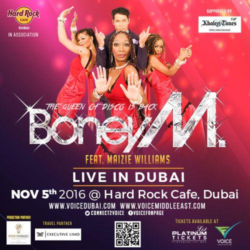 Boney M. Featuring Maizie Williams Live in Dubai 2016 Nov 5