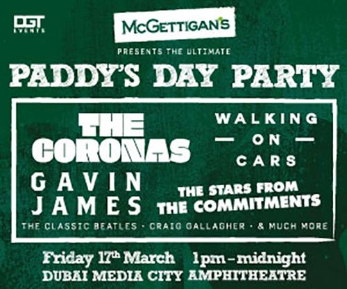 McGettigan’s presents The Ultimate Paddy’s Day Party