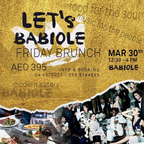 Let's Babiole - Friday Brunch, 12:30 - 4 PM