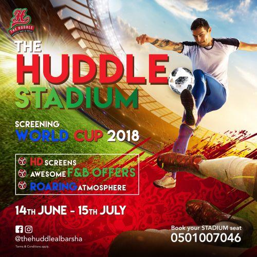 World cup 2018 at The Huddle Sports Bar & grill- Al Barsha