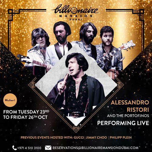 Allesandro Ristori and The Portofinos Live 23-26th October