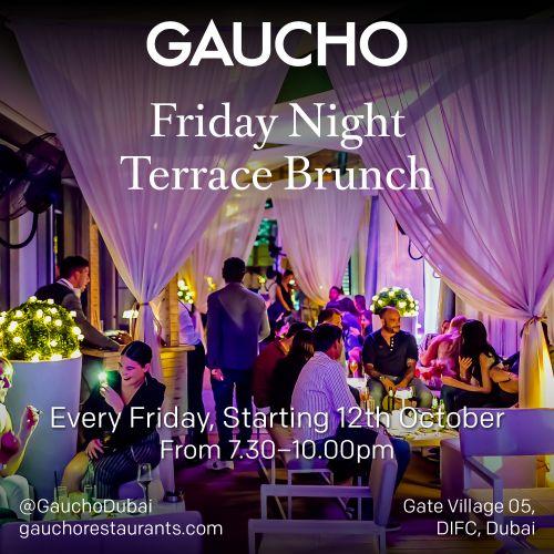 Friday night terrace brunch! #GauchoDubai