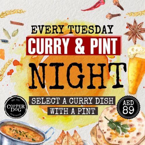 Curry and Pint Night - Every Tuesday