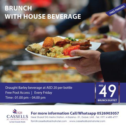 Friday brunch with house beverage