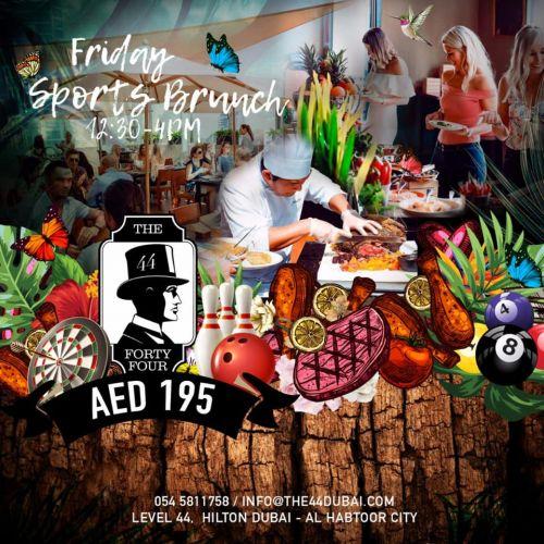 Friday Brunch AED 195 all inclusive