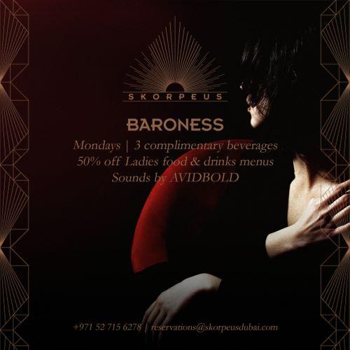 Baroness Mondays Ladies Night