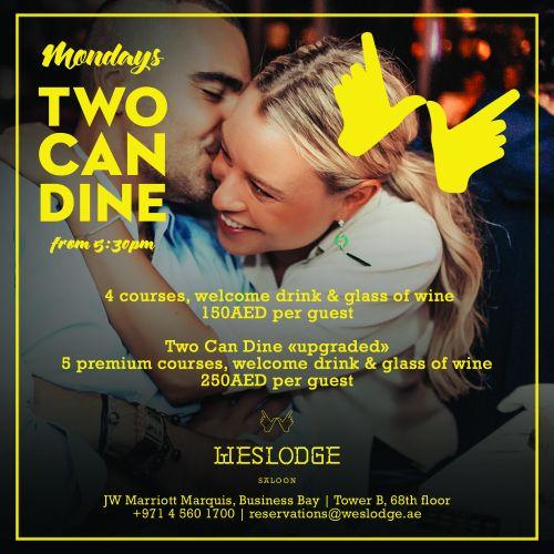 Two Can Dine Mondays