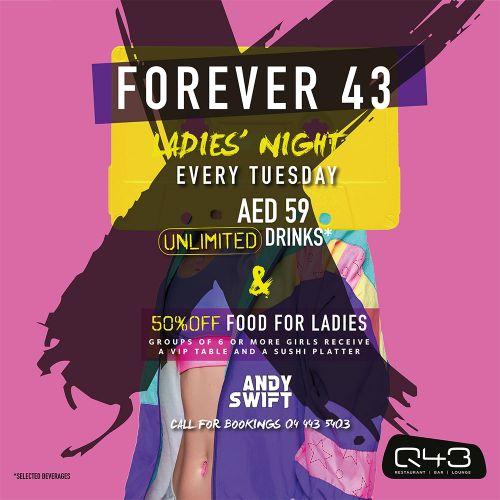 Forever 43 Ladies' Night - Tuesday