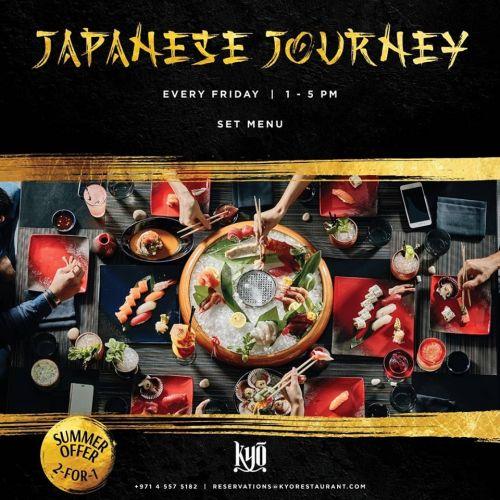 Japanese Journey - Friday Brunch at KYO 1pm to 5pm
