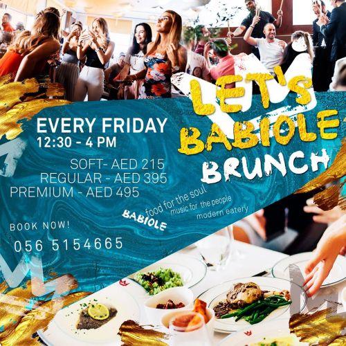 Let's Babiole Party Brunch - Every Friday from 12:30 PM to 4PM