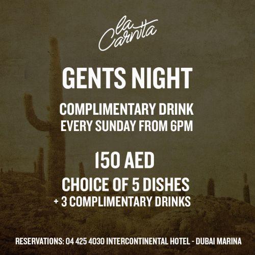 Gents Night - Every Sunday