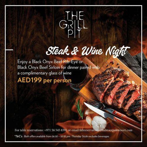 Thursday Steak & Wine Night