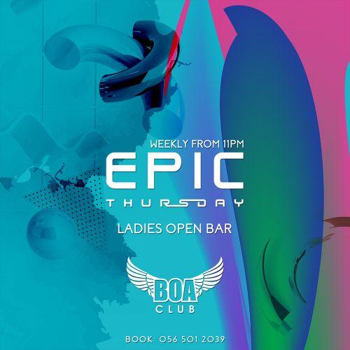 EPIC Thursday - Dubai’s most daring nightlife experience