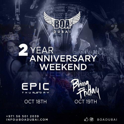 2 Year - BOA Dubai Anniversary Weekend